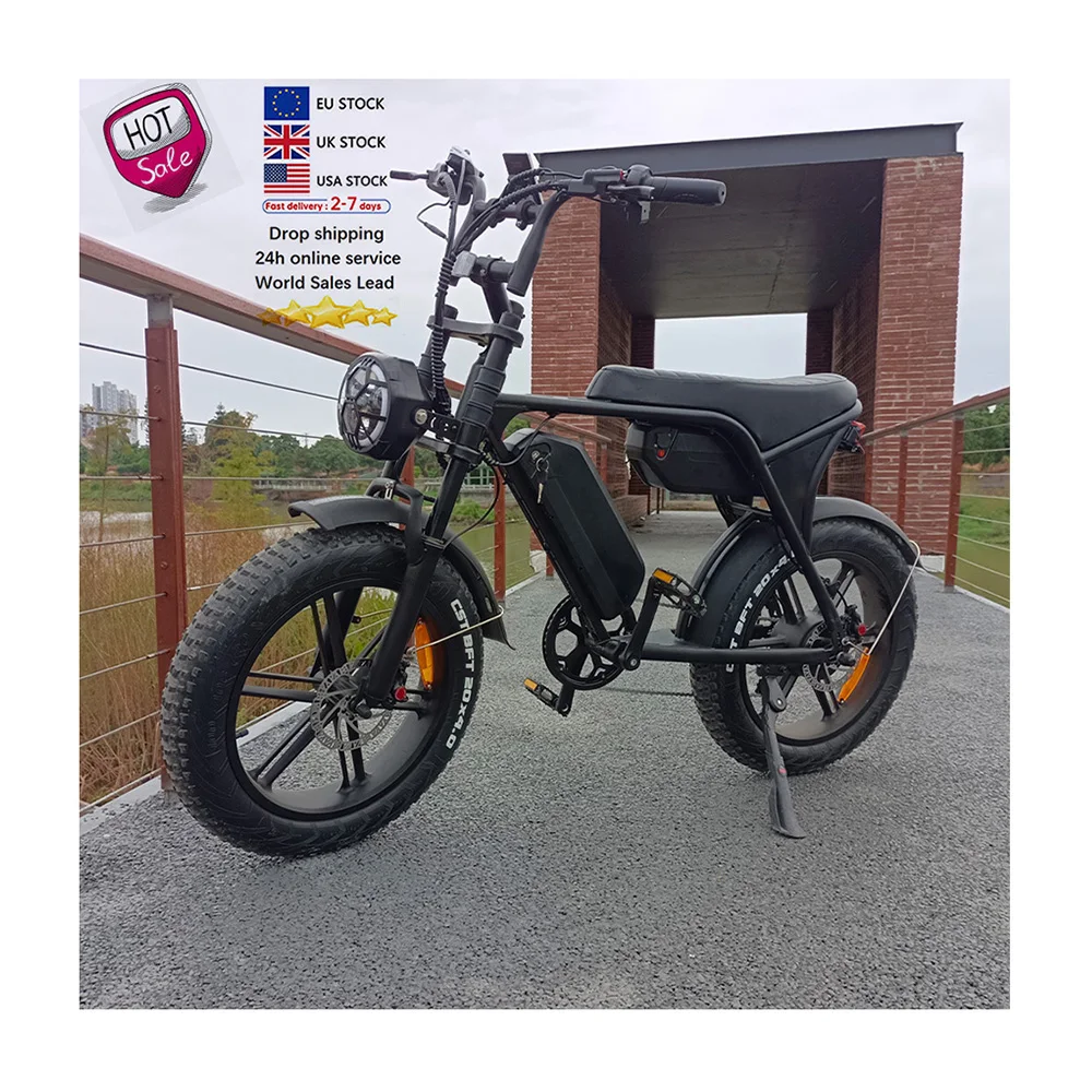 

20 Inch Electric Fatbike Two Seats C80 Two Batteries Ebike Long Range Lithium Battery Bike C80 Max Off Road E-Bike Electric Bike