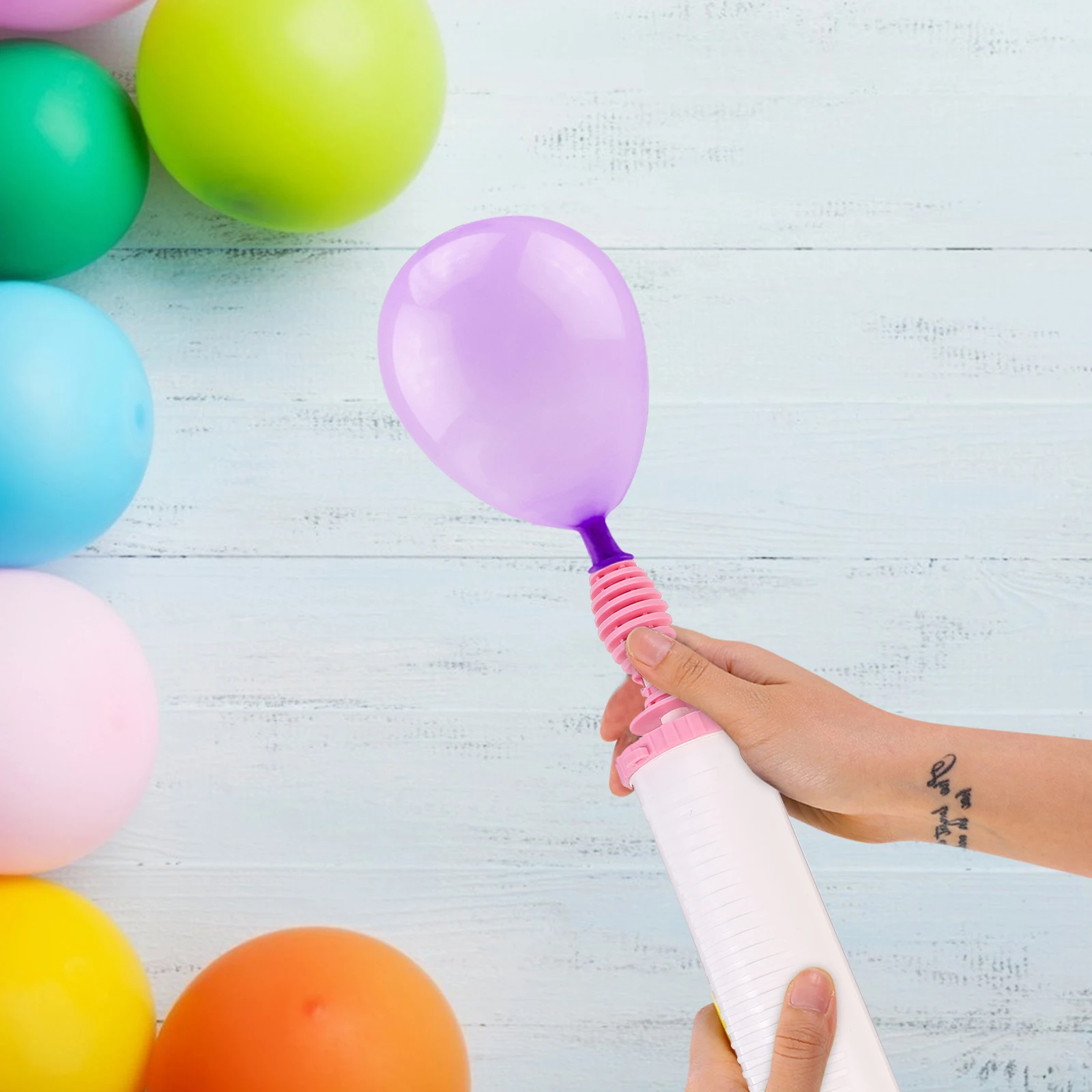 

Plastic Balloon Handheld Air Pump Portable Lightweight for Party Balloons Inflating Accessories Balloon
