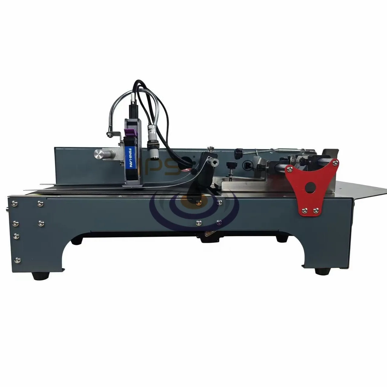 Automatic Paging Machine Feeder With TIJ Inkjet Printer Expiry Date Batch Coding For Plastic Bag Paper Card Pouch