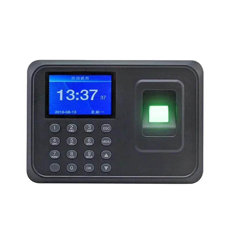 CL-10 Face/Fingerprint Time & Attendance Terminal Employee Identification Device with Voice Prompts and Time-Tracking Functions