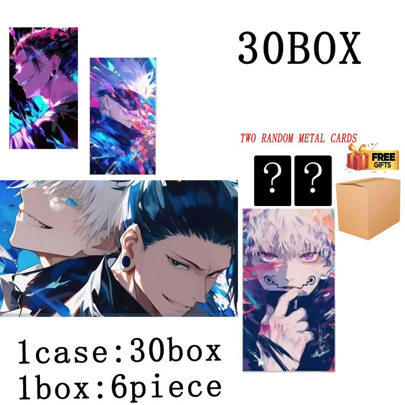 

Wholesales Jujutsu Kaisen Collection Card Booster Box Acrylic Card Brick Gejie Wenchuang Original Exclusive Toys For Kids Adult