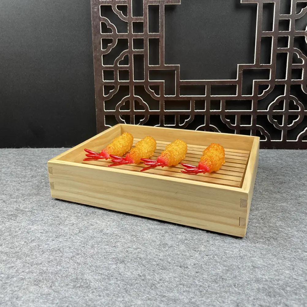 

Multi-Function Sushi Plate Wooden Tray High Durability Sashimi Snacks Desserts Tray Convenient Practical Home Use
