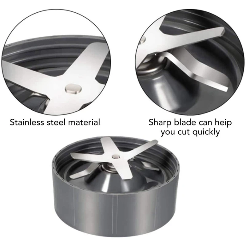 X17A 2025 NEW-2X Juicer Replacement Parts For Nutribullet 600W 900W Extractor Blade,Rubber Sealing Gasket, Motor Top Base Gear