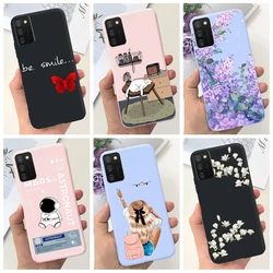 For Samsung A03s A02s Case New Fashion Flower Butterfly Shockproof Bumper For Samsung Galaxy A03s SM-A037F A 02s SM-A025F Covers