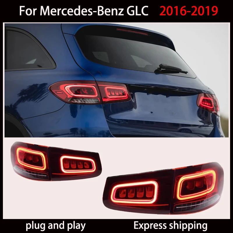 Automotive LED taillights for Mercedes-Benz GLC W253 old upgrade new 2016-2019 DRL signal turn signal auto parts