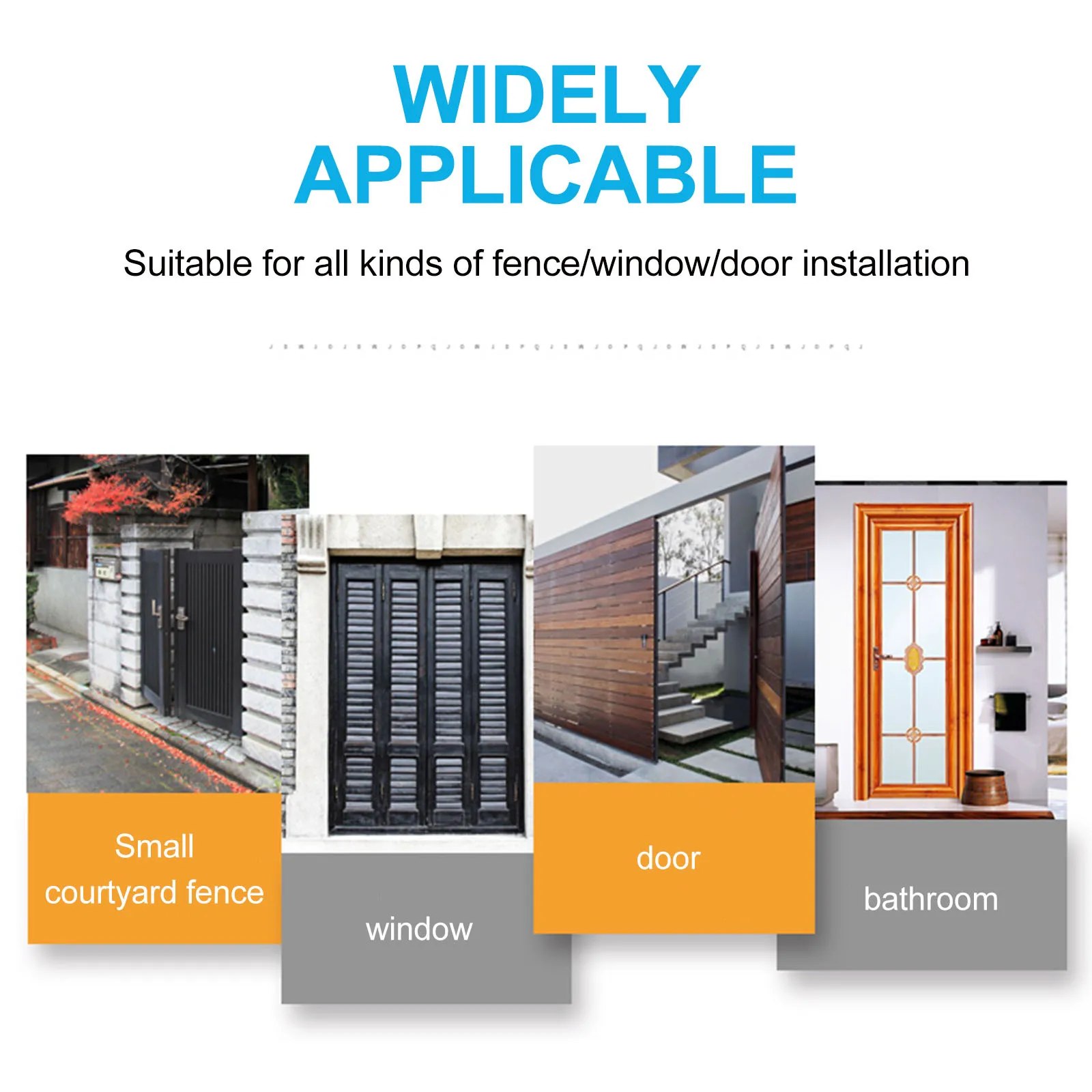 

Heavy Duty Stainless Steel Door Bolt Long Ground Latch For Gate Fence Outdoor Lock Reinforced Window Catch