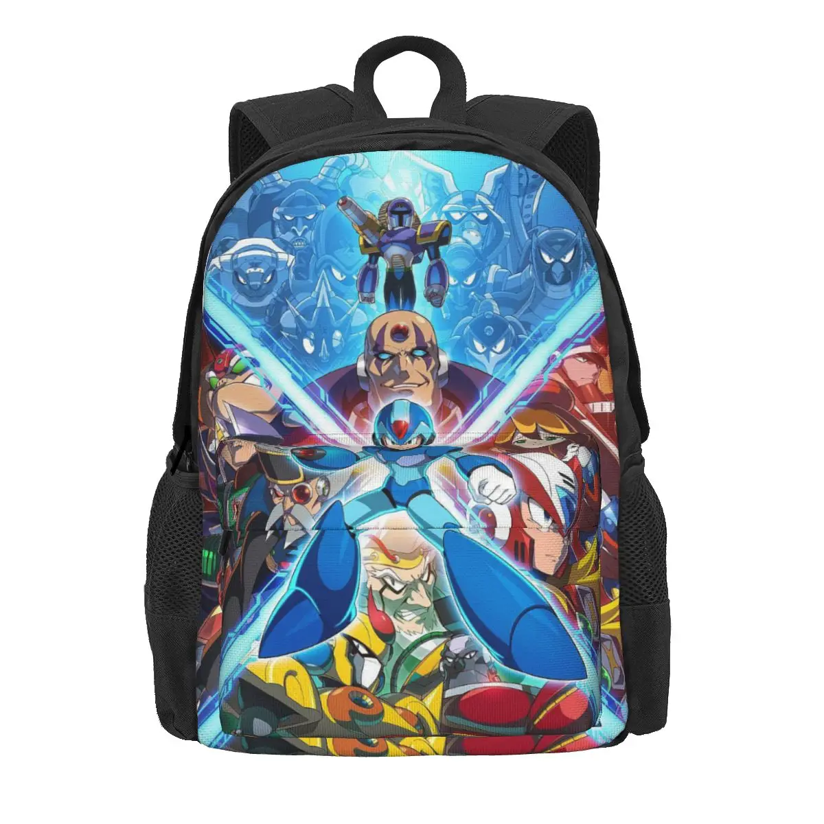 

Mega Man Megaman Women Backpack Trend Children School Bag Video Game Lover Backpack Boys Girls Waterproof Travel Rucksack