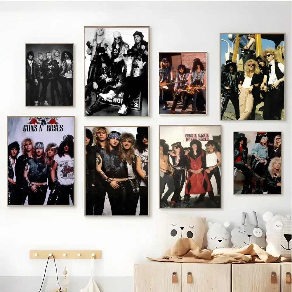 Band Guns N Roses Poster Poster aesthetics printed materials poster wall art retro dormitory gas station wall decoration