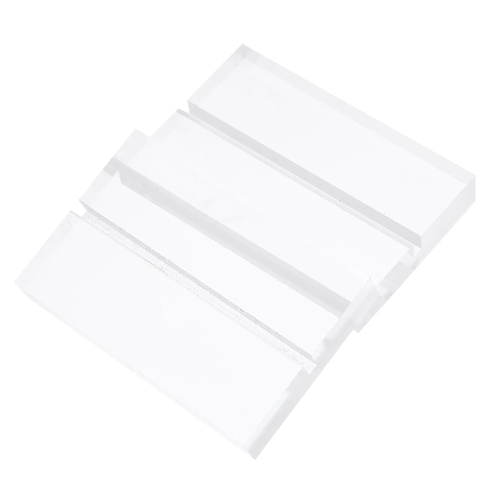 10Pcs Premium Clear Acrylic Slotted Stand for Wedding Place Cards Table Numbers Menus Acrylic Signs Office Desk Display