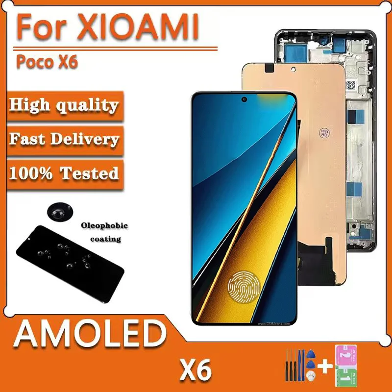 667-amoled-xiaomi-poco-x-6-液晶-poco-x6-23122pcd1g-、-23122pcd1i-ディスプレイタッチスクリーンデジタイザアセンブリ
