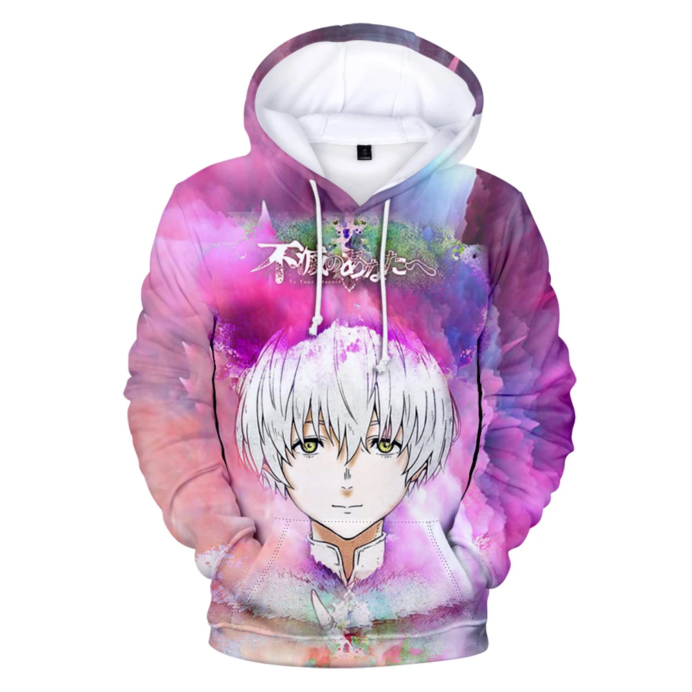 Zu Ihrer Ewigkeit Hoodie Unisex Langarm Sweatshirt Frauen Männer Hoodies japanische Anime 90er Jahre jugendliche 3D-Kleidung plus Größe