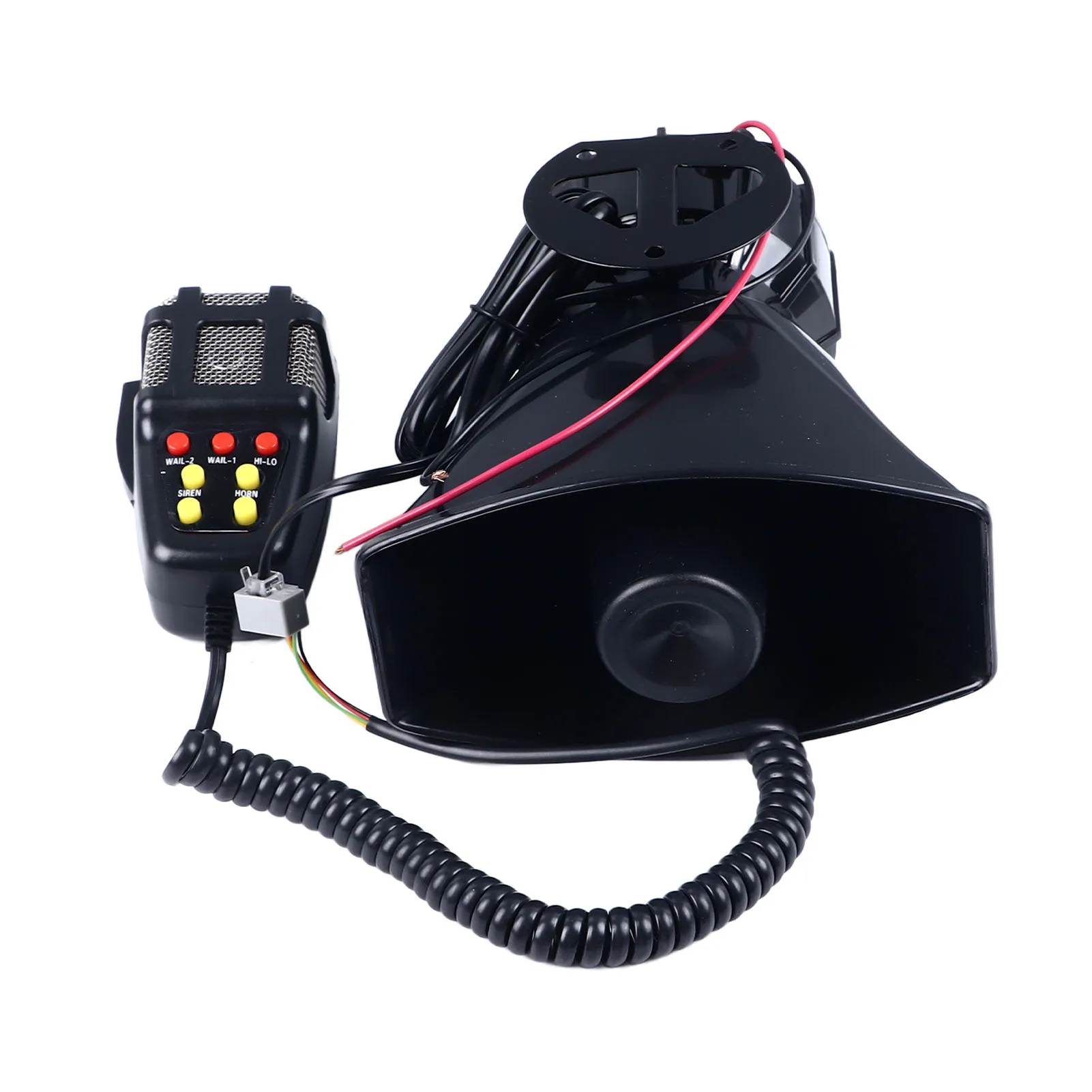 

12V Car Seven Tone Alarm Horn Loud Volume Clear Sound Electronic Warning Siren for Motorcycles Vehicles