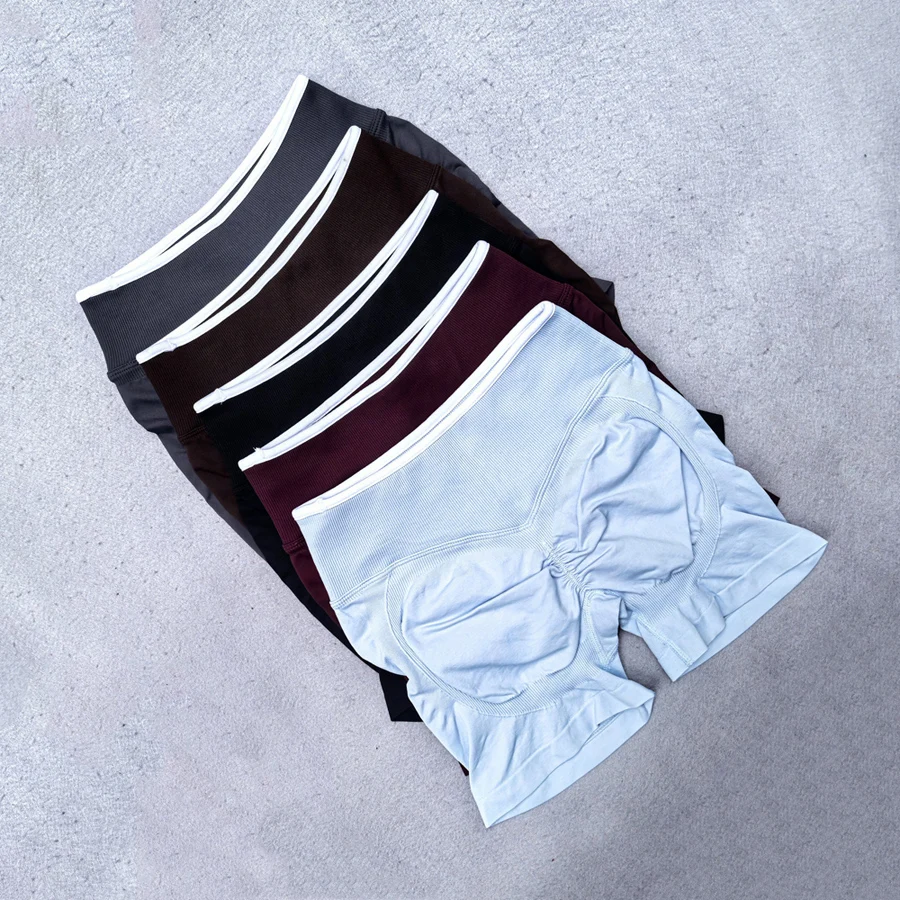 

Женские бесшовные спортивные шорты с эффектом пуш-ап для ягодиц, с высокой талией, для йоги, фитнеса и тренировок, леггинсы для байкеров