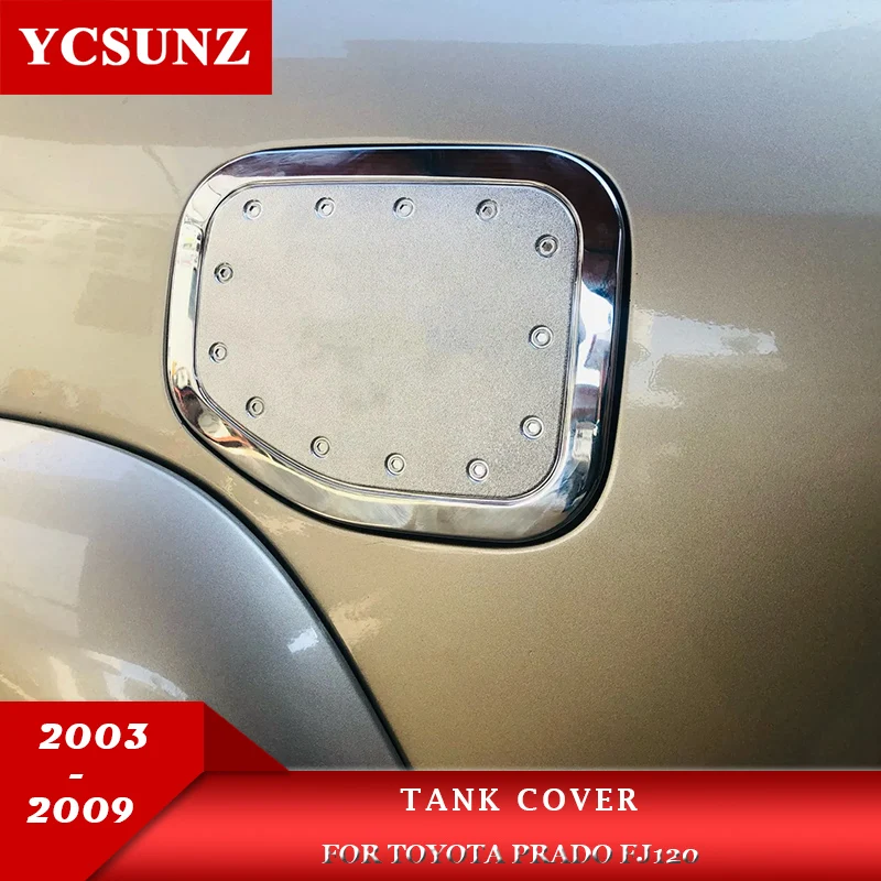 

Chrome Fuel Tank Cover For Toyota Prado Land Cruiser Fj120 2003 2004 2005 2006 2007 2008 2009 Car Accessories YCSUNZ