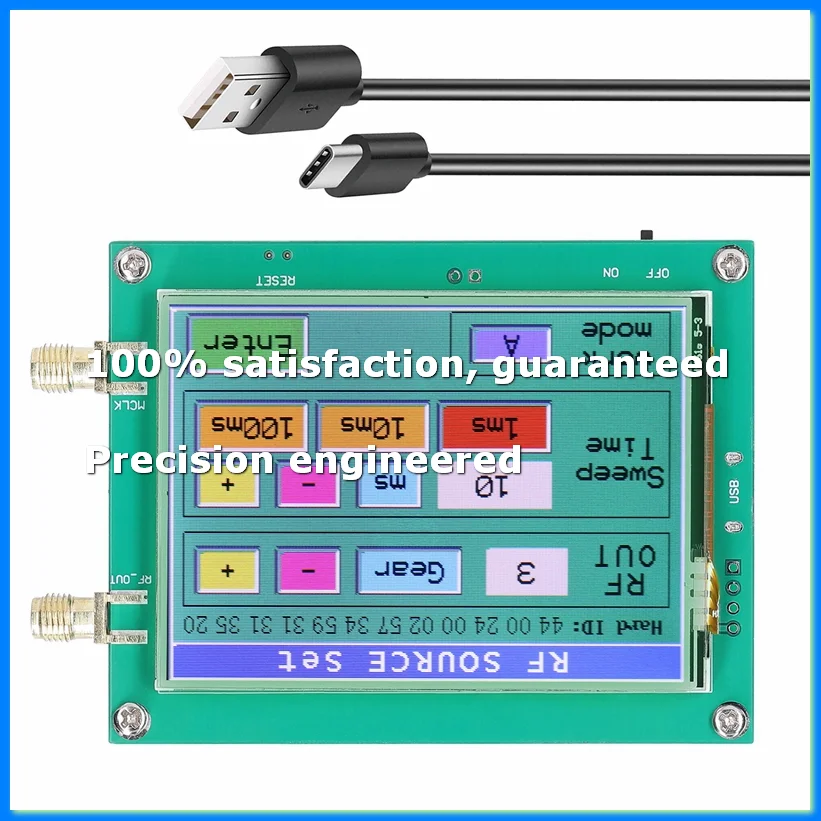 MAX2870 23.5-6000MHz Signal Generator 0.5PPM Low Noise Signal Source Touchable Screen PC Software Control PLL VCO-A28R