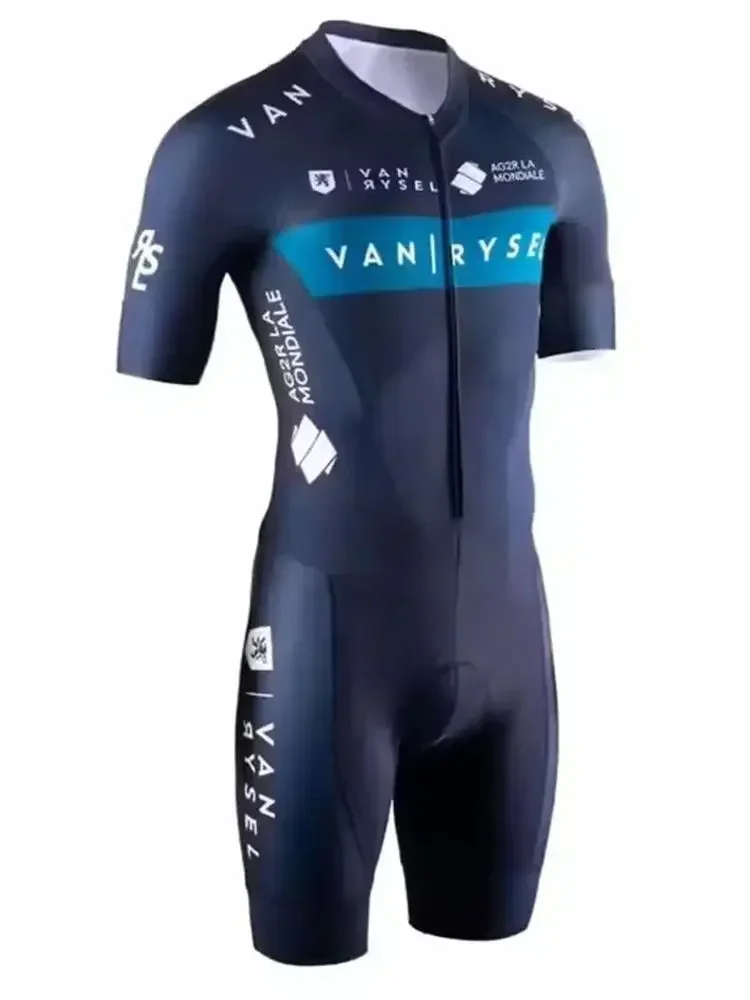AliExpress NONE VANRYSEL Men's Triathlon Suit Drive Tri Aero Speedsuit Sports Cycling Run Swimming World Jumpsuit Skinsuit Pulley Clothing