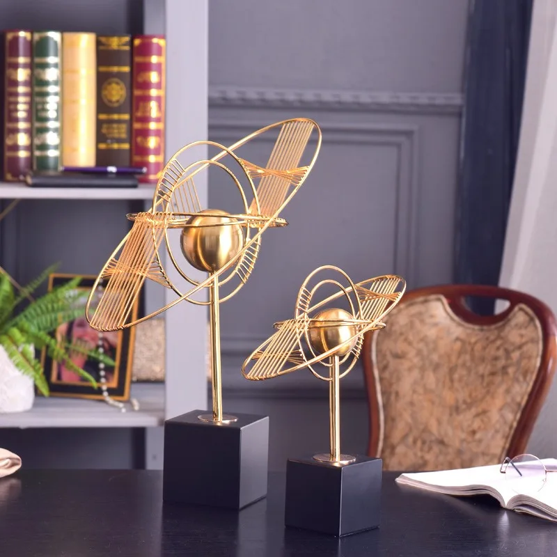 

Living room light luxury high-end decorative items modern office TV cabinets wine cabinets metal high-end decorative crafts