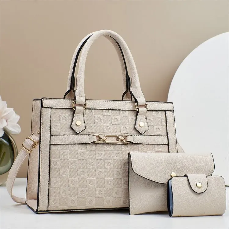 

Large Capacity 3-Piece Mommy & Me Bag, Tote Shoulder Crossbody Design, Versatile Fashionable Daily Bag Set