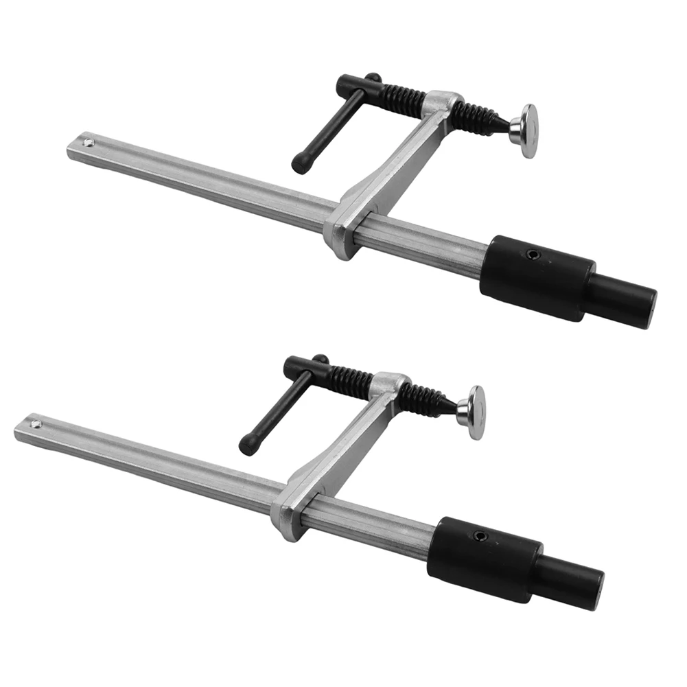 For Woodworking Desktop Acting Hold Down Clamps 2pcs Set with 16mm Hole Diameter Metal Clips Suitable for Workbench Use