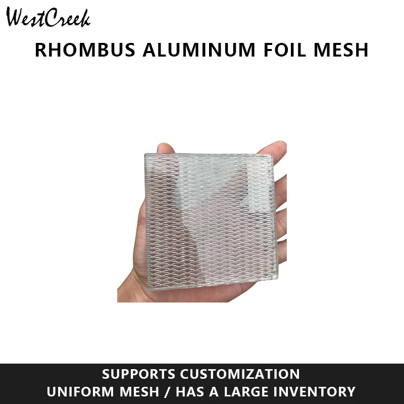 Rhombus Stretched Aluminum Foil Mesh Air Purification Oil Fume Vapor Liquid Filter Mesh Protective Punching Plate