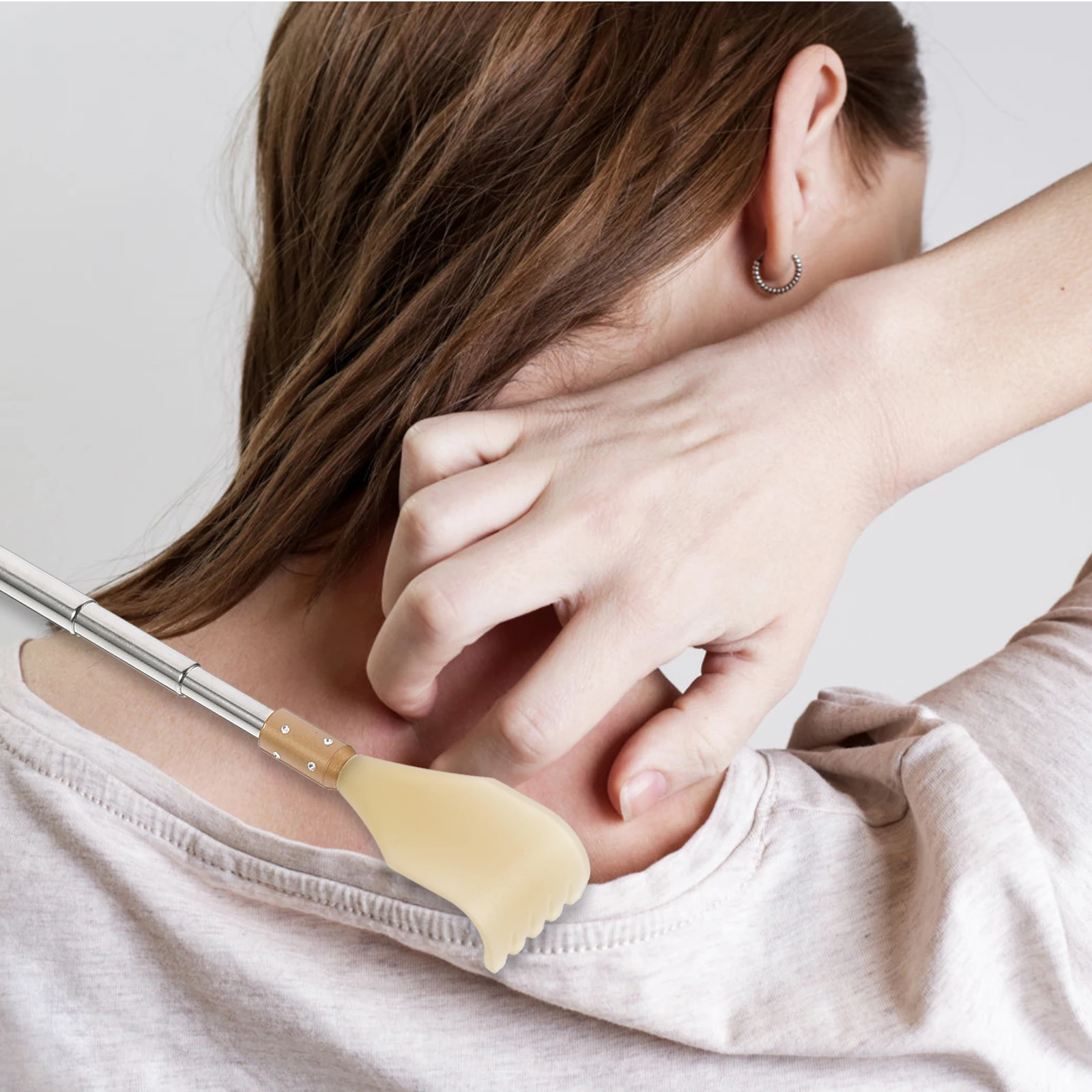 

1pc Retractable Back Scratcher Tool for Itchy Durable Lightweight Body Scratching Stick Portable Massager Travel