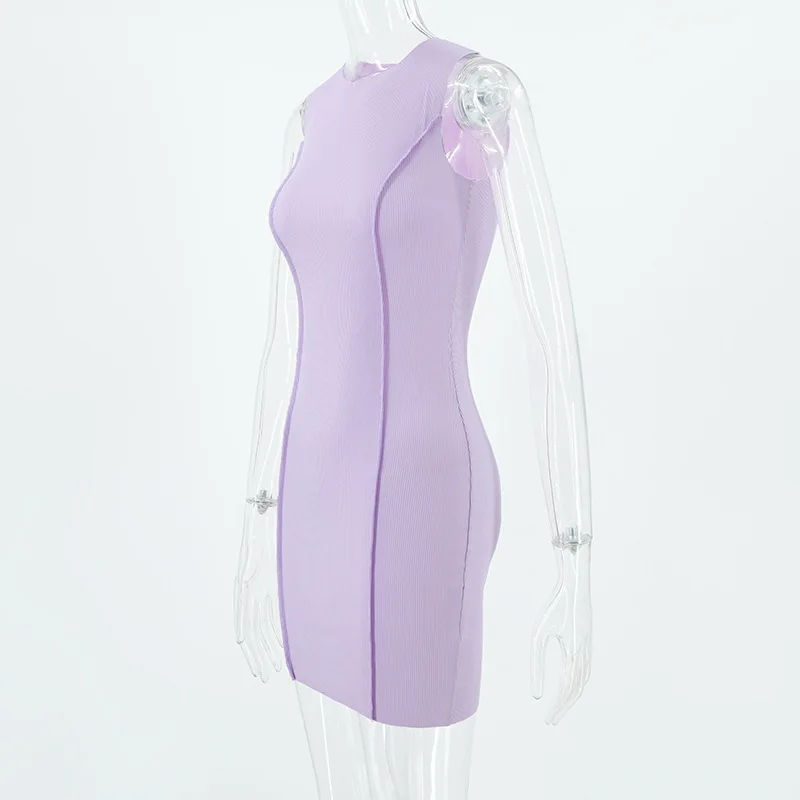 2025 feminino sem mangas mini bodycon vestido y2k recorte vestido de verão praia festa sexy clube vestido curto novo streetwear vestido tanque