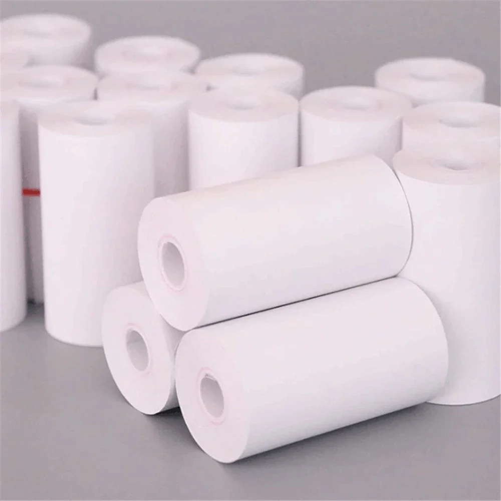 10 Rolls Receipt Thermal Paper 57x25 mm Printing Label Roll for Mobile POS Photo Printer Cash Register Paper Office Stationery