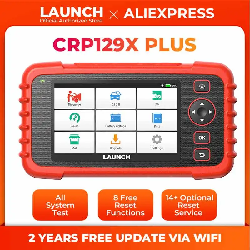 New LAUNCH CRP129X PLUS OBD2 Scanner Auto Code Reader Car Diagnostic Tools Automotive Diagnost Scan Diagnosis  Free Shipping