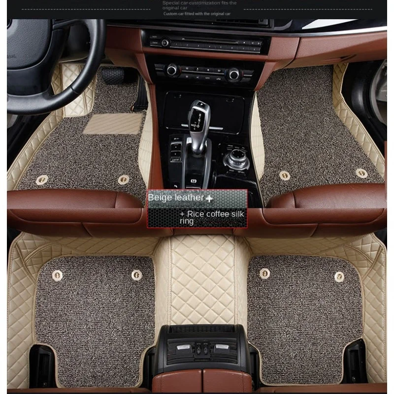 Customized double layer car floor mat carpet suitable for BMW 6 Series G32 GT 17-23 7 Series E38 E65 E66 i7 interior accessories