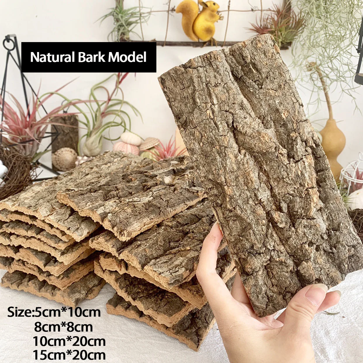 

Natural Champagne Bark Wood Material Model For Military Sand Table Building Tree Hole Landscape Scene Layout Diorama Kits