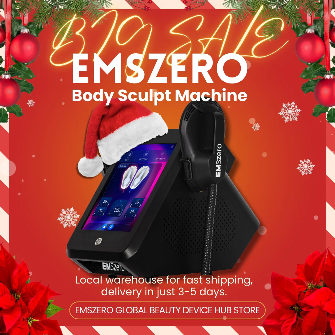 

EMSzero Machine Sculpting Body Muscle Stimulation Massager EMS RF Sculpt Electromagnetic Butt Fat Healthy Beauty Store Salon