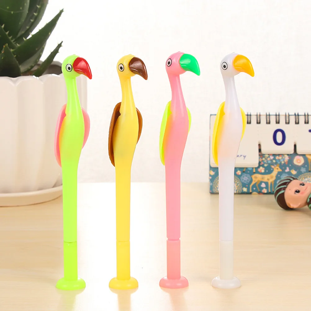 

8 Pcs Flamingo Gel Pen Stationery Ink Pens Black Creative for Students ing