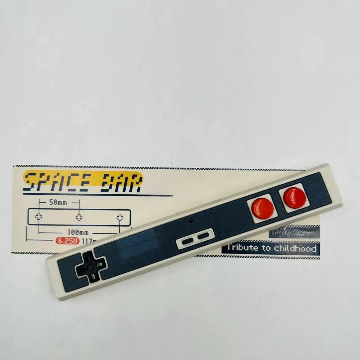K11 Retro Spacebar Cap Personalizes 6.25U Original Height Cross Shaft Mechanical Keyboard Keys