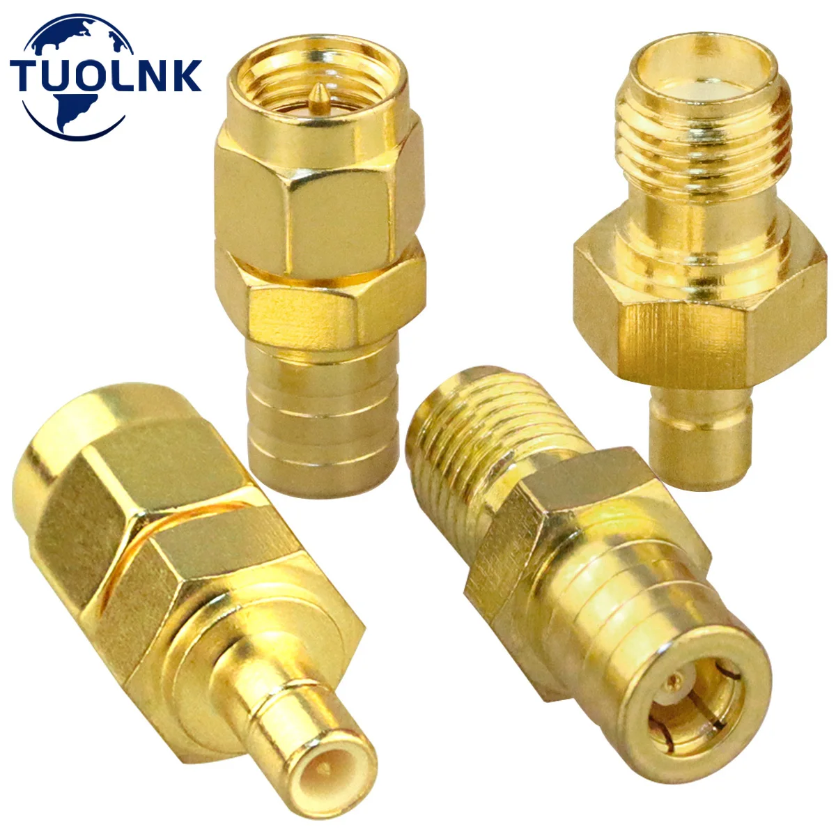 Lot/4 st 2pcs.lot SMA SMB Connector Kit Antenne Coax Adapter SMB naar SMA Man-vrouw RF Coaxiale Connector Kits