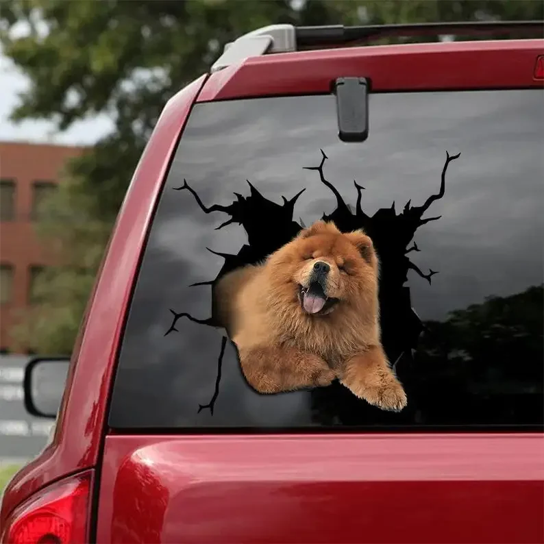 Chow Chow Decal - fits cars, Windows, Laptops and any smooth surface, Chow-Chow Stickers, Pet Stickers, Custom Chow-Chow Sticker