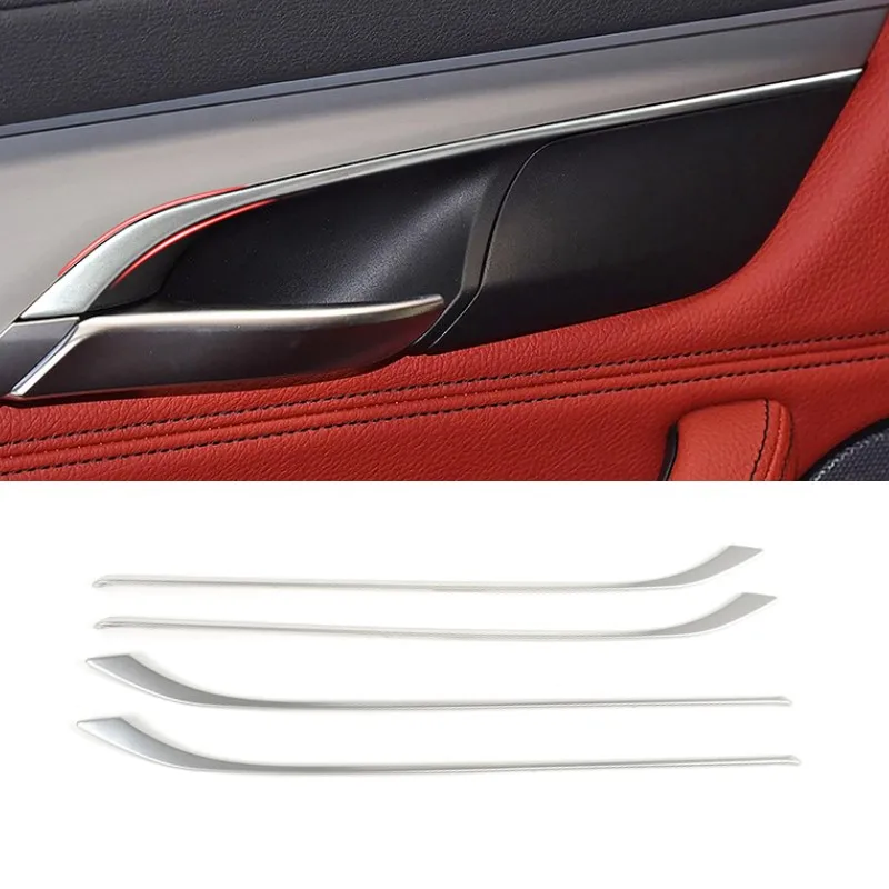 

Углеродный цвет, накладка на дверную ручку автомобиля, украшение для BMW X5 F15 X6 F16 2015-2018, наклейка из нержавеющей стали, аксессуары для интерьера