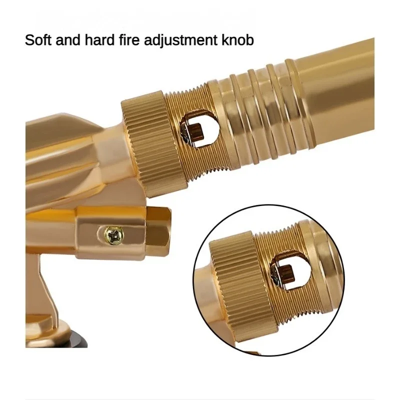 Imagem -03 - Tocha de Soldagem de Cobre Puro Queimador de Gás Pistola de Chama Ventilador Portátil Brasagem Cozinhar Churrasco Pistola de Ignição Automática