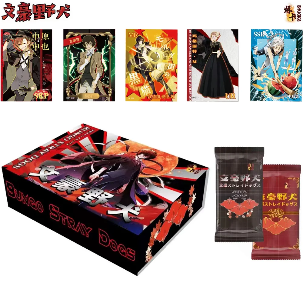 

2024 Shuoka Bungo Stray Dogs Cards Nakajima Anime Collection Cards Mistery Box Board Games Birthday Gifts for children Cards