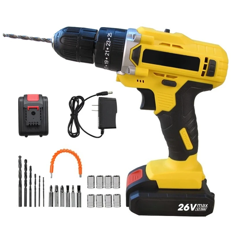36V Electric Screwdriver Drill With Li-ion Battery Cordless Power Kit Tools High Quality Nepal Machine Variable Speed Cordless
