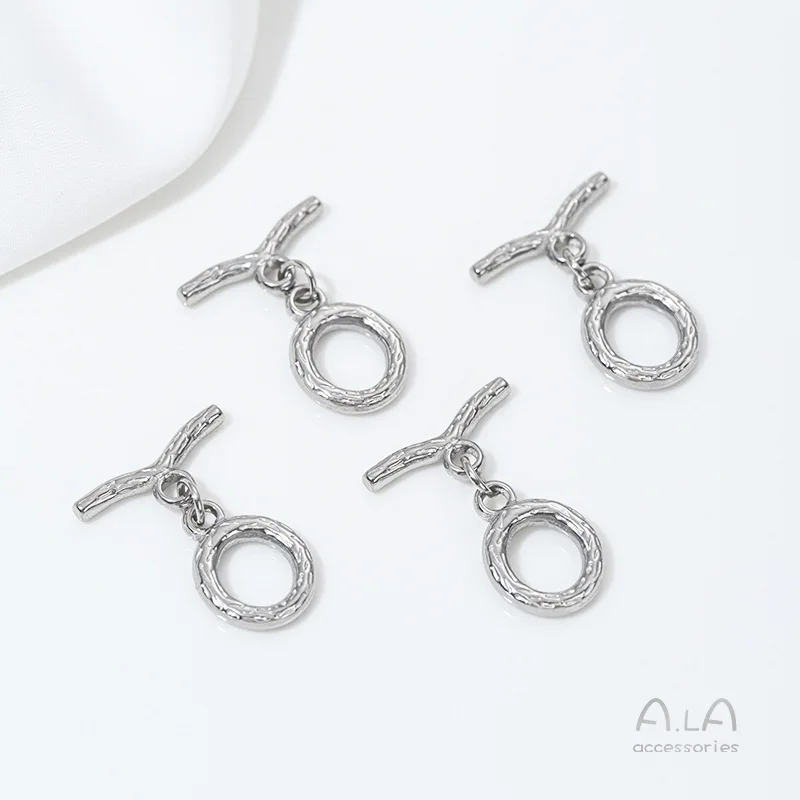 OT Buckle Non-fading Titanium Steel Tree Grain Stainless Steel Branch Buckle DIY Bracelet Necklace Jewelry Connecting Buckle