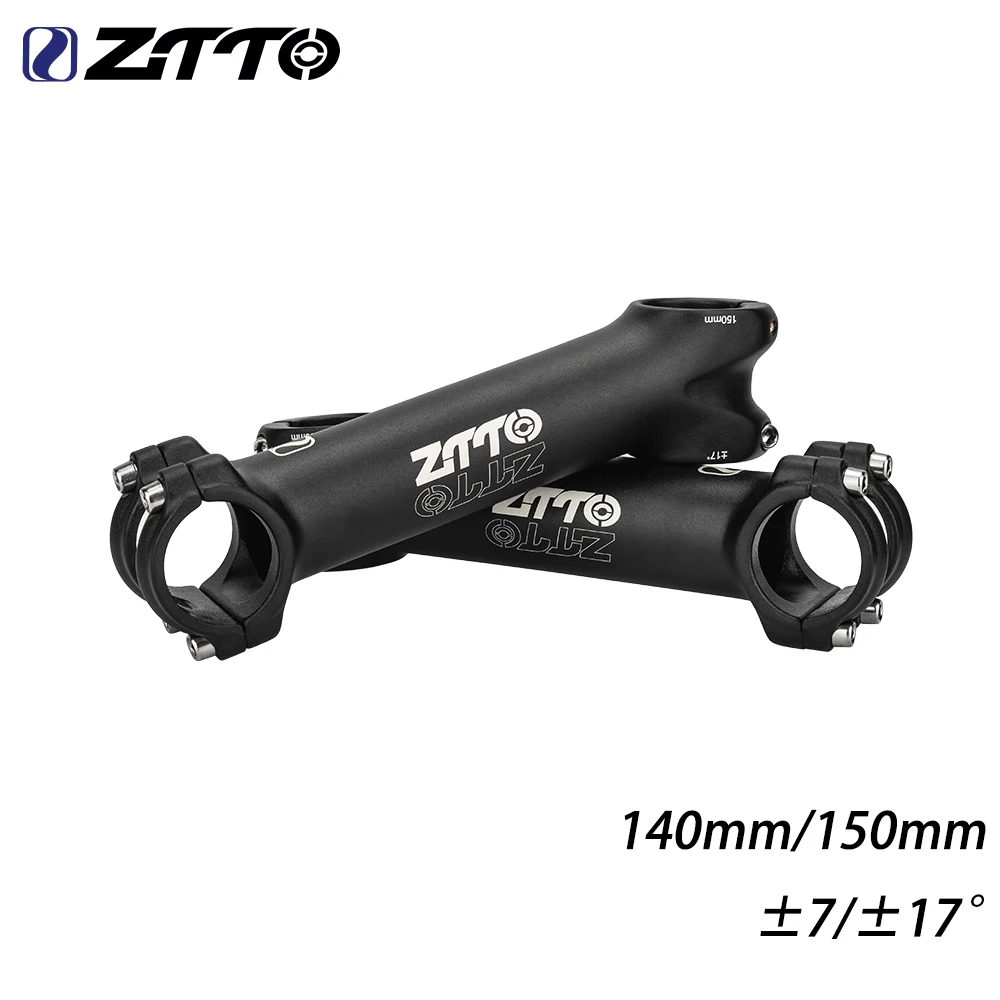 

ZTTO 140/150mm MTB CNC Long Stem Riser 7 Degree 17 Degree High Strength Handlebar Extender 31.8mm Stem Bicycle Power Parts Riser