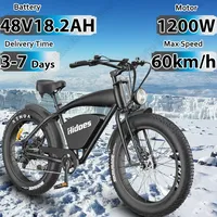 Ebike 1200W Powerful Motor 48V18.2AH Lithium Battery Electric Bicycle Motorcycle 26*4 Inch Fat Tire Off-road Adult Electric Bike