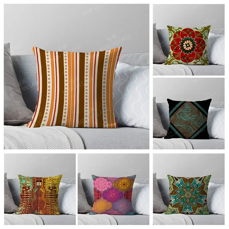 

Fall home decor autumn living room throw pillow cover sofa boho Cushion cover 45x45cm 45*45 50*50 60x60cm 40*40 40x40cm mandala