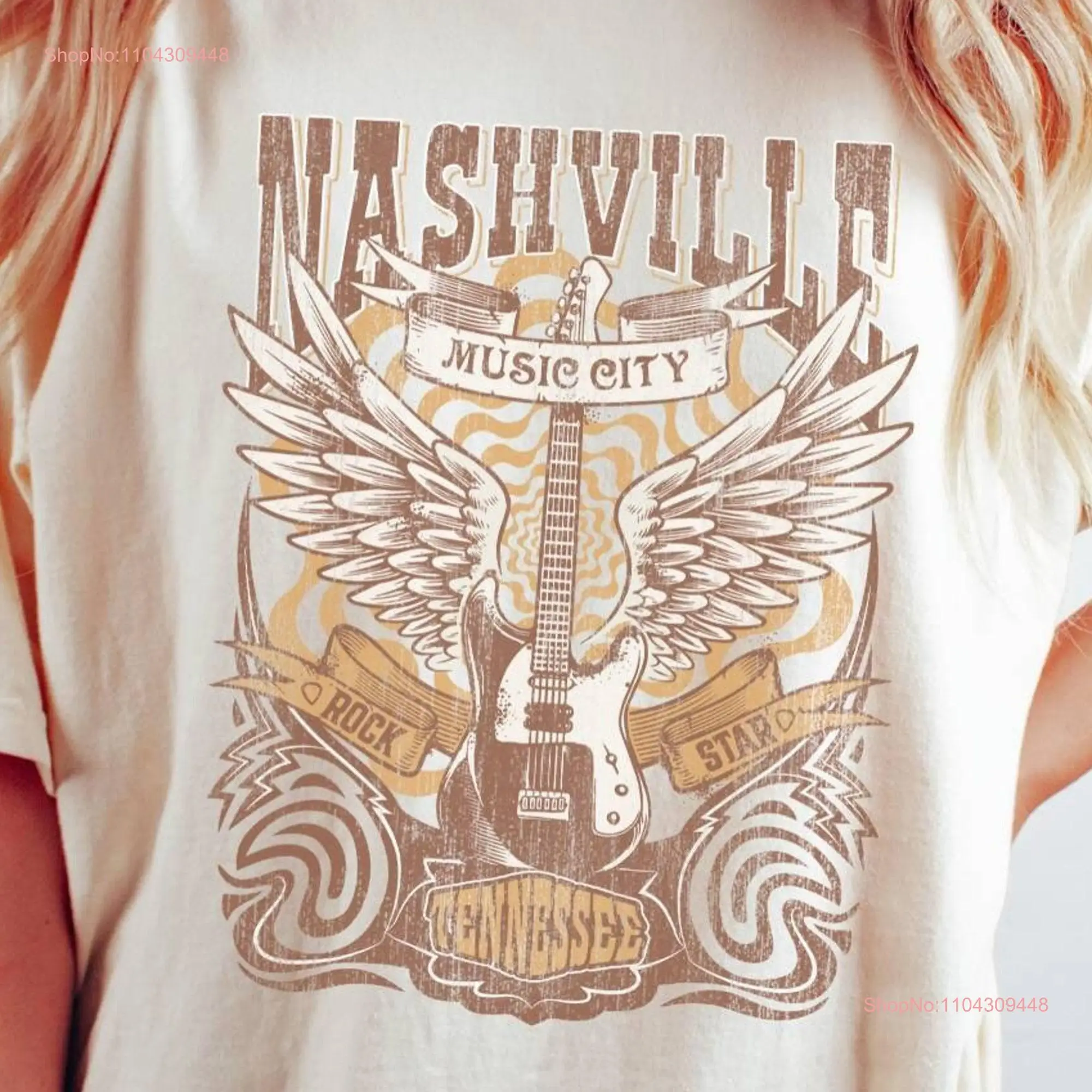 Country ConcerT T Shirt Retro Nashville Music City Comfort Colors Spinner Dress Oversized long or short sleeves