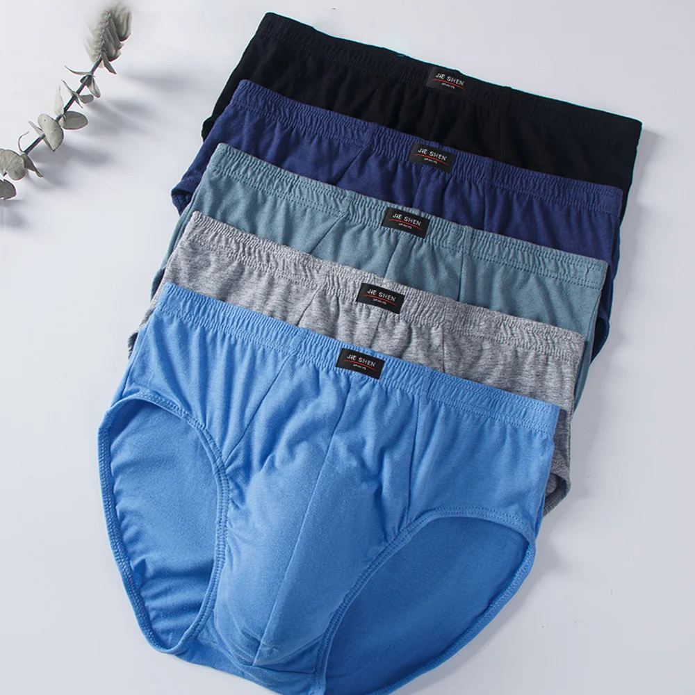 

Новые мужские трусы из 100% хлопка, 5 шт./лот, большие размеры, дышащие, мягкие, комфортные, бесплатная доставка