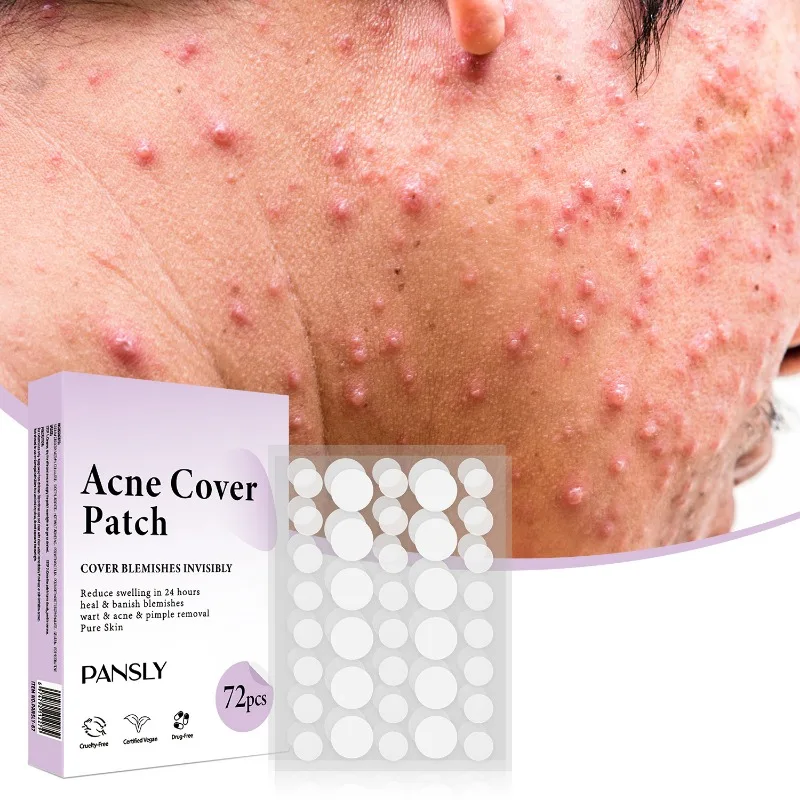 72Pcs/Box 0.1mm Acne Pimple Patch Stickers Invisible Blemish Spot Cover Waterproof Acne Treatment Pimple Remover Tool Skin Care