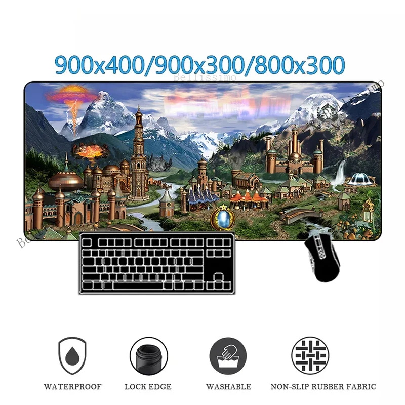 Heroes of Might and Magic Mousepad Pc Gamer Computer Keyboard Carpet Rubber Laptop Desk Mat LOL Gaming Mouse Pad Xxl Desk Mat