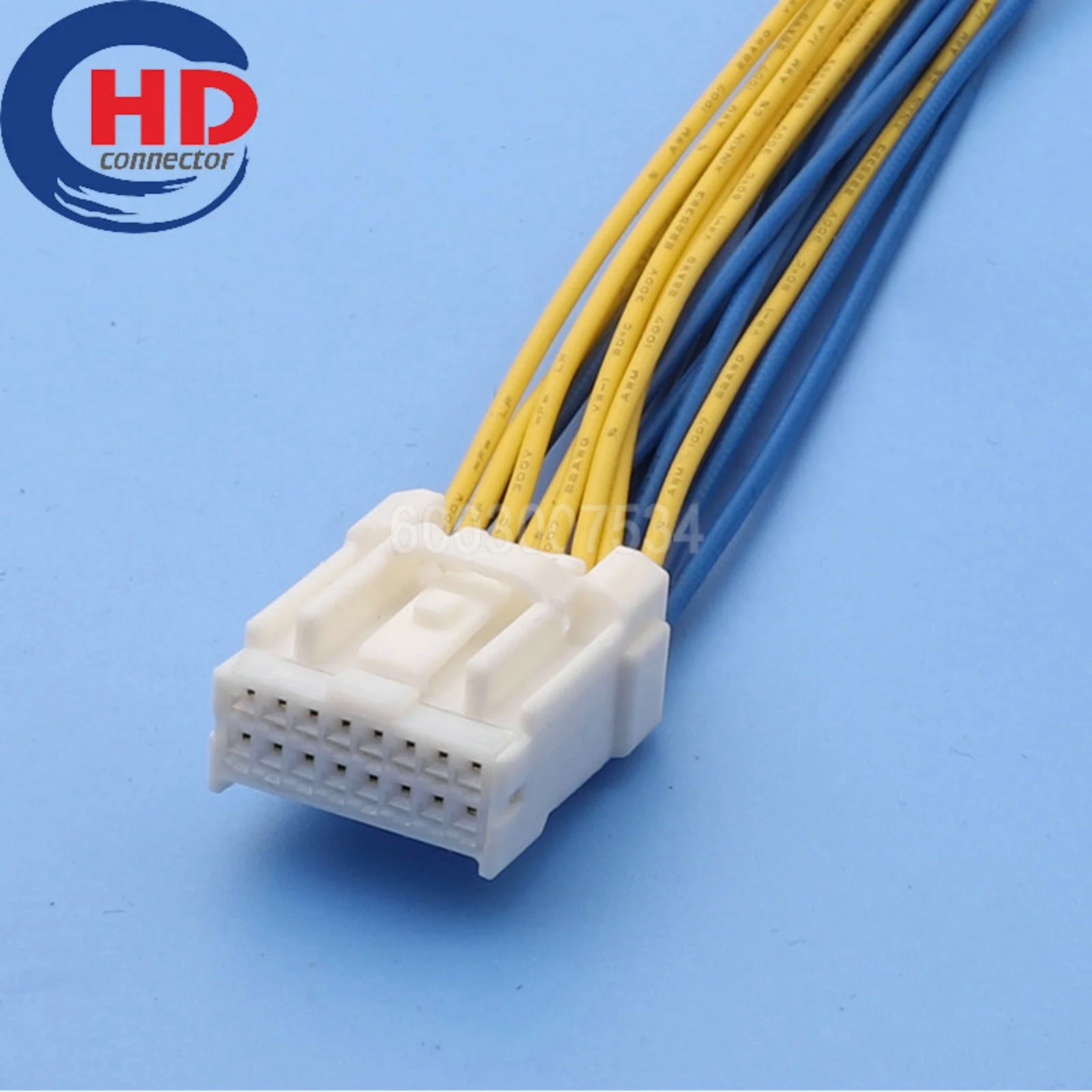 16 Pin Connector Unsealed Male Female Connectors Cable Plug Motorcycle Electrical Harnesses 7282-7596 7283-7596