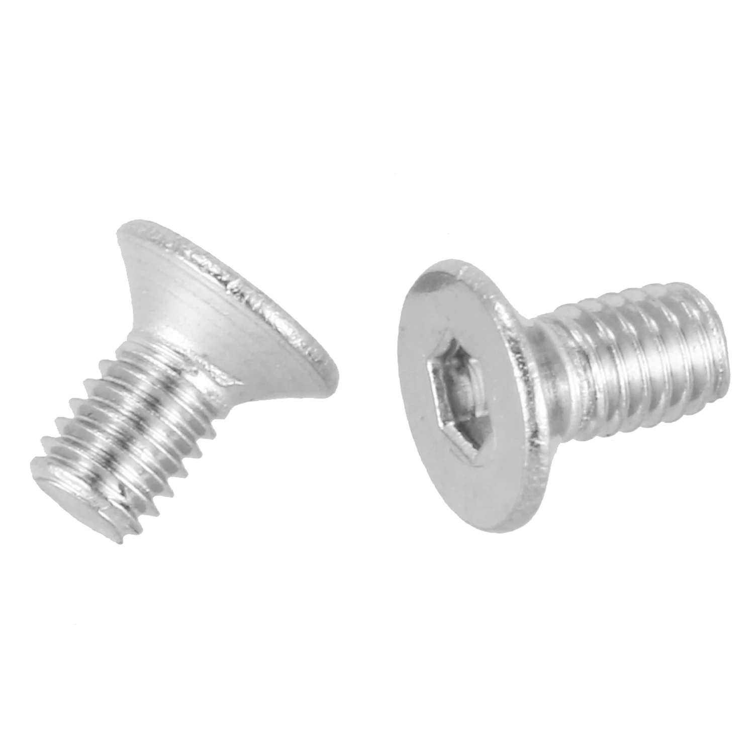 Pernos de tornillo de cabeza plana avellanada, enchufe hexagonal M3 x 6mm, 50 piezas