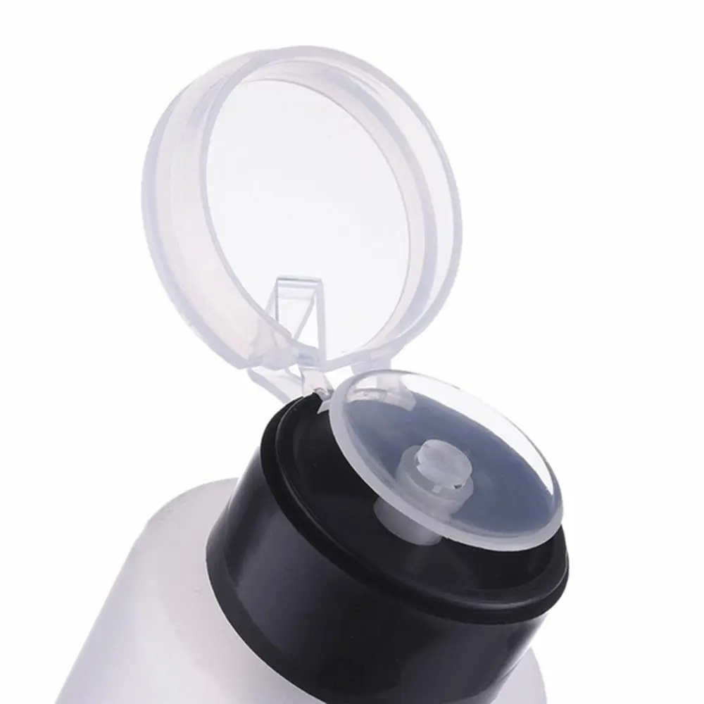 Botella vacía para quitar esmalte de uñas, dispensador rellenable de Alcohol líquido, contenedor para manicura, 200ML